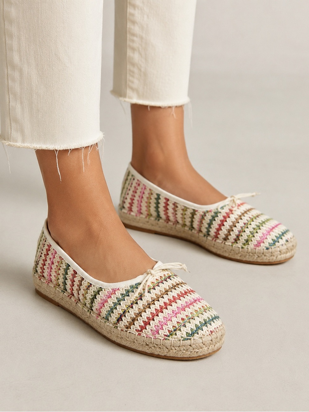 NEW Maypol Anthropologie Striped Espadrilles Flats size 8